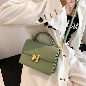 Designer Bag Fashion Bag For Women 2023 Nieuwe H -knoptas Tofu Tas Small Square Bag High Grade One Shoulder Crossbody Tas Koreaanse versie Speciale prijs Directe verkoop