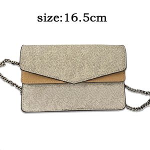Designer Bag Fashion Bag Mini Snake Patroon Letter Sewn Chain Single Shoulder Bag Crossbody Tas Maat 16,5 cm 001