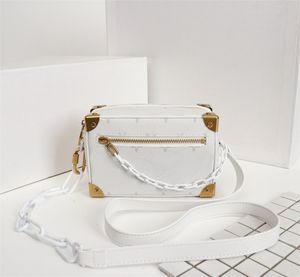 Designer tas modeketen schoudertas vintage crossbody tas doostype kettingtas handtas schoudertas met dubbele riem Tote