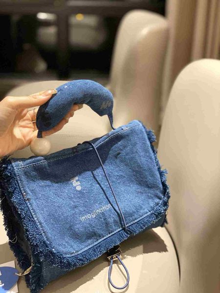 Sac de créateur mode rouleaux de poulet sacs de rangement femmes sac de maquillage bleu Denim sac à main mignon sac à main décontracté Mini sac à main de rangement