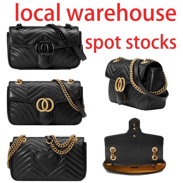 Bolsa de diseñador Fashion Makaron Mujeres bolsas de hombro de lujo Pochette Ladies Billet Bolsa Crossbody Local Warehouse Spot Ultra Fast With Box