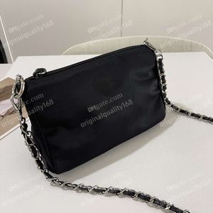 Bolso de diseño Bolsas de compras de moda bolso de cadena de vagabundo de calidad original logotipo de metal triamelado de metal reciclado tela de paracaídas de paracaídas envío gratis pl50d