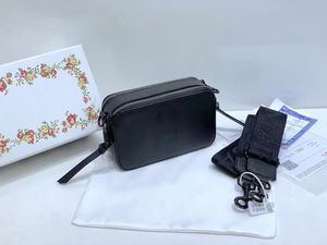 Sac de créateur Fashion Snapshot épaule Small Camera Sacs Multicolor Crossbody Band Double Top Zip Inside Partition All Black Amovable Avable Auto Aving Sold Purse