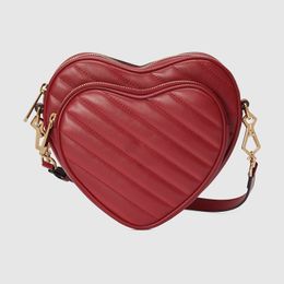 Designer tas voor meisjes hartvormige pluizige namaakbont handtas in elkaar grijpende mini hart schoudertas echt lederen pochette clutch tote crossbody tas