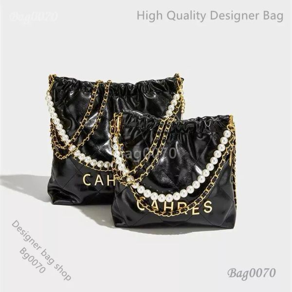 Sac de designer Sac à ordures 2023 Sac fourre-tout de mode Sac à bandoulière de grande capacité pour femme Sac à bandoulière unique Chaîne de grille de diamant 75% Pas cher Sortie en gros