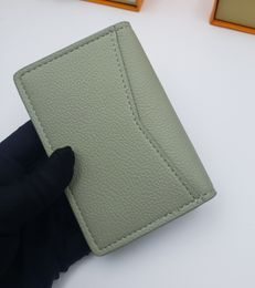 Sac de créateur portefeuille en cuir authentique hommes femmes courteport aérogramme de la carte de mode porte-carte de poche sac à main sacs porte-sacs grenelle portefeuille avec boîte Q # 22