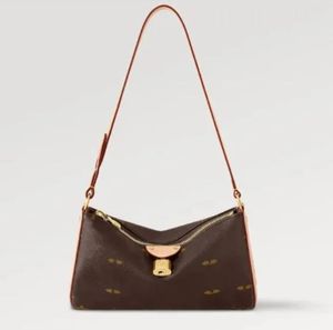 Sac de créateur Sacs en cuir véritable pour femmes 2024 Pochette Tirette Sac à bandoulière Vintage Sac à main avec cadenas gravé Nouveau style Sac fourre-tout M47123 Verrouiller le sac sous les bras