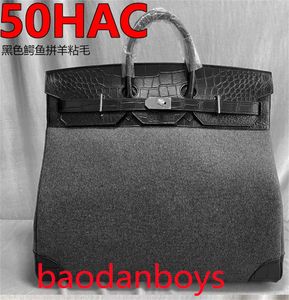 Sac de designer HAC 40 CM de la famille Patchwork Famille Grand sac Capacité de fitness Couleur des bagages