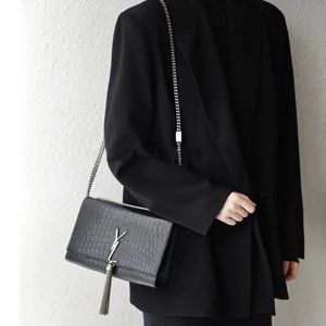 Sac de styliste en cuir pour femmes, sac à bandoulière de marque, couture en Y, luxe, chaîne en métal, grande capacité, multi-usages, palourde noire, Shell666