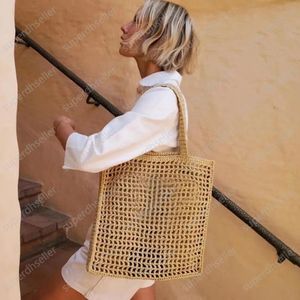 Bolso de diseñador Bolso Hollow Out Tote Moda Mujer Cartera Bolsos de punto Bolsos de hombro de ganchillo de alta calidad Ilustraciones Compras PU300K