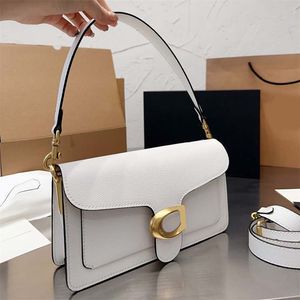 Designer tas handtas Luxe meisjes schoudertas Effen kleur ketting Mode tas Vierkant Echte gesp Grote capaciteit Crossbody Kleine vierkante tas Flip designer tas