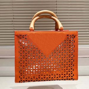 Designer tas handtas boodschappentas uitgeholde geruite portemonnee omgekeerde driehoek letter effen kleur vierkante dames luxe handtas 02