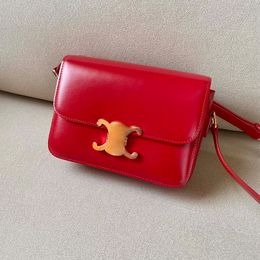 Sac de créateur sac à main sac à bandoulière marque de luxe femme sac à main haut de gamme en cuir petite taille rouge avec boîte