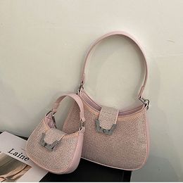 Sac de créateur sac à main sac à bandoulière Mesh creux tissé sac de luxe Cross Body mode hommes ville fourre-tout sac à main embrayage Hobo diamant sac sous les bras