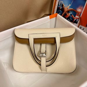 Designertas Hazans Schoudertassen Halzan Hoofdband 10A spiegellaag Togo koeienhuid Nieuw Hoogwaardig Retro Veelzijdig Eén draagbare crossbody Klein vierkant met logo