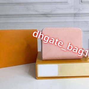 Sac de créateur haut de gamme en cuir petit portefeuille zéro femmes Mini pochette Simple fermeture éclair clé poche porte-monnaie