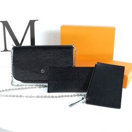 Bolsa de diseñador de alta calidad Multi Felice Pochette Womens Handbag M61276 Multi -funcional Piece envolvente Diagonal Diagonal Bag Multi Color Luxury Chain Willet