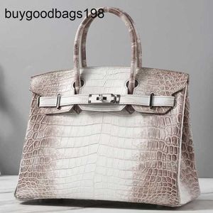 Sac de créateur himalayens sacs à main en cuir véritable blanc sac de luxe pur fait à la main de haute qualité peau de Crocodile femme