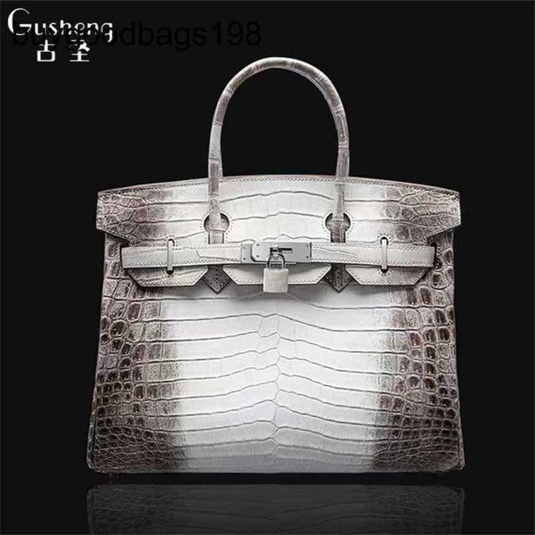 Sac de créateur Himalayans Sacs à main en cuir véritable Thai Pure Crocodile Femmes Aishi Highend Sac à main de luxe 30 Grande capacité Classique Plus grand