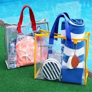 sac de créateur sac coréen PVC Handbag à main natation de vêtements portables Stockage à la mode plage de voyage
