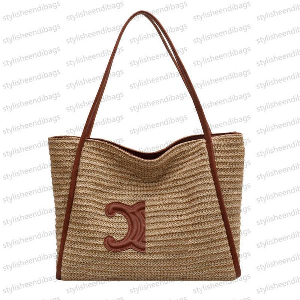 Sac de créateur Sac de luxe Sac seau de grande capacité Sac sous les bras Sac de paille de haute qualité Sac de vacances Sac de plage décontracté Sac à main Sac à bandoulière Sac tissé