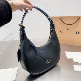 Sac de créateur Sac à main de luxe Sac sous les bras Sac demi-mois Sac pour femme Fourre-tout Sac à bandoulière Mode Fourre-tout en cuir véritable Nouveau hobo Vagrant sac portefeuille