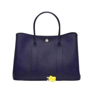 Designer tas luxe handtas klassieke schoudertas grote capaciteit lederen handtas dames echte koeienhuid handtas donkerblauw