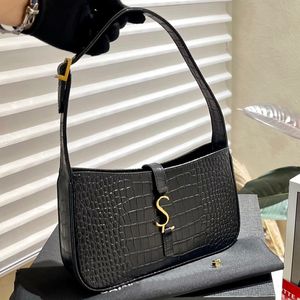 Sac de designer Luxurys Sacs à main Sacs à bandoulière Sacs à bandoulière Femmes Sac fourre-tout en cuir Crocodile Modèle Hobo Sacs Classic Black Crossbody Sacs à main