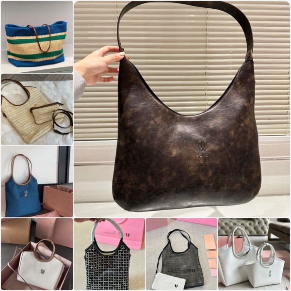 Sac de créateur M Famous Brand Women Handbag Hands Luxury Grand capacité Geuthesine En cuir tissage Collection Classic Small and Popular Shoping Sac