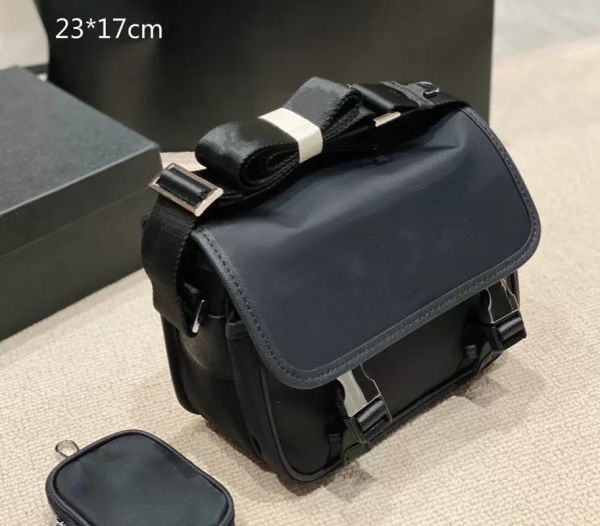 Bolso de diseñador Maletines negros para hombre Marca Crossbody Bolsos de hombro Bolso de mensajero de nylon Monederos de 2 piezas Estilo casual con monedero pequeño de alta calidad