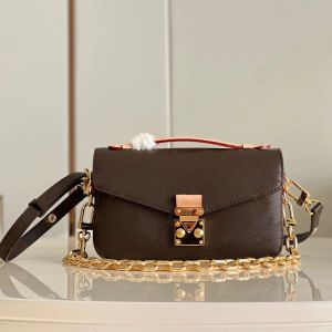 Bolso de diseñador Messenger Handbag Cadena de hombro Mujeres Classic Vintage Crossbody Bolsbs Lady Clutch Butes Lock Womens