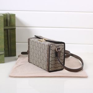 Designer tas Mini box tas Flap Dames crossbody tas Heren MS schoudertassen Vintage kleine vierkante doos ontwerpers handtas Mini koffer Mode cameratassen 18.5*10.5*7.5cm