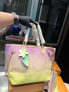 sac de créateur MM Totes Bag Colorful Women Designer Shoulder Handbag Purse On The Go SPRING IN COLLECTION Pink Coated
