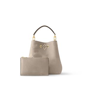 Sac créateur NEONOE Seau à champagne Sac à champagne Ornement en métal doré Cordon de serrage fermé avec bandoulière réglable pour boutons pression