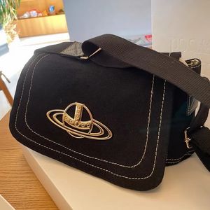 Sac de créateur nouveau sac en toile de niche avec grande broderie de logo, même sac à bandoulière à épaule unique