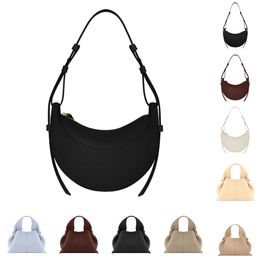 Bolso de diseñador Polen Bolso de media luna de piel de vaca pura de lujo Bolso cruzado estilo Numero Bolso de albóndigas Bolso de mujer clásico y de moda Bonito regalo de alta calidad