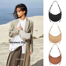 Designertas Polen Numero Dix Cyme Tas Mini Tonca Getextureerde Duo Schouder Kameel Numero Un Nano Ma Tote Dames Cross Body Tassen Dames Handtas Leren Tas Halve Maan Onderarm S2