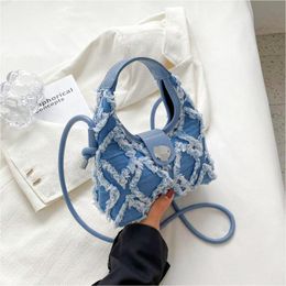 Sac de créateur populaire polyvalent, sac à bandoulière en toile Lingge à la mode avec petit Design pour femmes