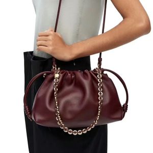 Bolso de diseñador rompecabezas mini bolso de suerte napa bolso de playa de algodón de piel de oveja de piel de oveja