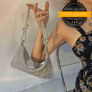 Sac de créateur Strass Soirée Pochette Argent Brillant Cristal Dîner Fête De Mariage Sacs À Main Et Sac À Main De Luxe Designer Sacs À Bandoulière brandwomensbags