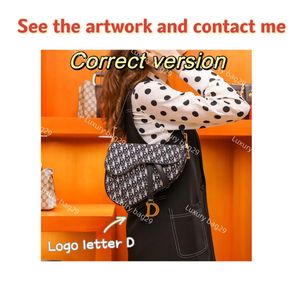 Designertas zadeltas Borduurletter crossbodytas schoudertas juiste versie Logo zie foto Neem contact met mij op