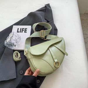 Designer zak zadeltas schoudertas avondtassen dames vrije zadel pu vaste kleur diagonale mode gemakkelijke matching lady handbags06