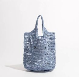 Designer tas Schoudertas strandtas Mode Mesh Holle Geweven Boodschappentassen voor Zomer Stro Tote Bag a9