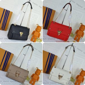 Designer tas schoudertas luxe tassen ketting kruisbody tas reliëftas 5a hoogwaardige vrouwen handtas kruistas klep portemonnee lederen messenger tas handtassen m44151