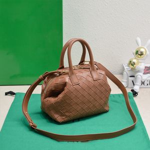 Sac de créateur petit sac de Bowling Intrecciato taille 20 cm Mini sac à main épaule marque de luxe en cuir véritable pour les femmes avec boîte