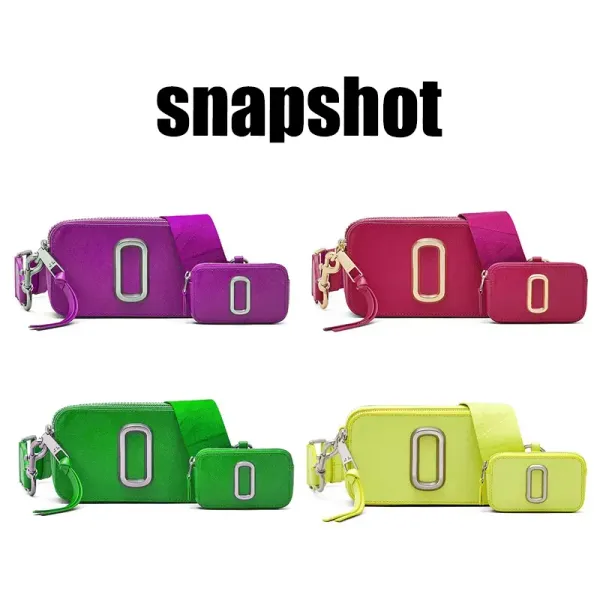 Bolsa de diseñador Snapshot Camera Cross Body Men Mujeres March March Bag Baguette Cuero Monedero Monedero S Ladilla Bolsos de mano de mano de calidad superior Regalo M1