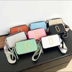 Sac de créateur Snapshot Multi-Color Camera Bag Classics Mini Mark Sac à main Sac à bandoulière large sangle pour femme Mode Luxe Cuir tsR