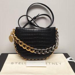 Bolsa de diseñador Stella McCartney Falabella Cadena Bolso Moda Mujer Metálico Metálico Sport Casual Shopping Shoulse Crossbody Bag Purse de alta calidad