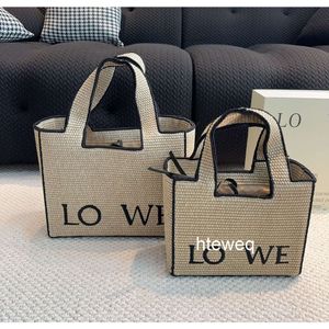 Designer Bag Straw Luxury Bag Woody Beach Designer Handtas Tas Dames mode Hoogwaardige schouder Grote capaciteit Winkelen Twee kleuren