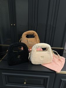 Sac de créateur Teddy Sac fourre-tout MIUi Sac à main brodé en cuir Mode Épaule Sac sous les bras Grande capacité Style Maillard Fourre-tout pour femme